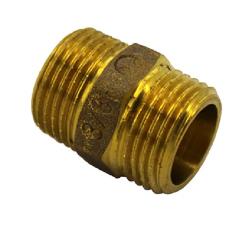 Putkiyhde kaksoisnippa 3/4'' messinki - Putkenkannakkeet, Putkiyhteet - 1331 - 1