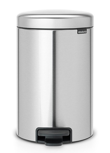 Roska-astia polkimella Brabantia NewIcon 12 L matta teräs FPP, sisäastia muovi - Roskakorit, poljinastiat - 56881 - 1