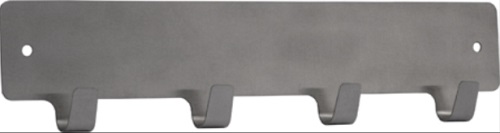 Tarrakoukku Tumba 4-koukkuinen 238 x 50 x 20 mm rst - Naulakot, Säilytyskoukut - 62831 - 1