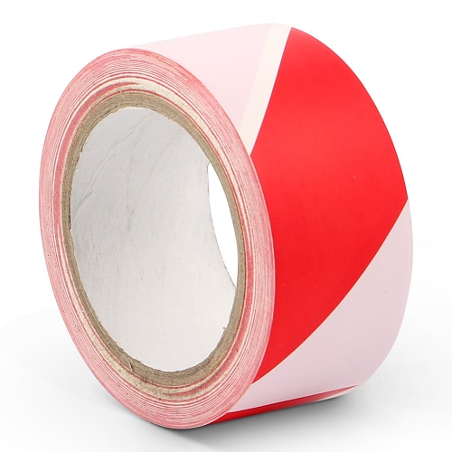 Varoitusteippi puna-valkoinen 50 mm / 66 m - Varoituskilvet - 15171 - 1