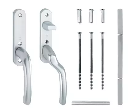 Parvekeoven painikepaketti Hoppe 64 F1 63 mm oikea - Ovitarvikkeet, lukot, ovikellot - 74802 - 1