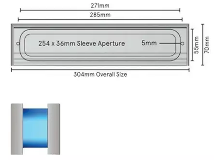 Postiluukku 30MCR-14 palosuojattu alumiini / mattakromattu - Ovitarvikkeet, lukot, ovikellot - 75522 - 2