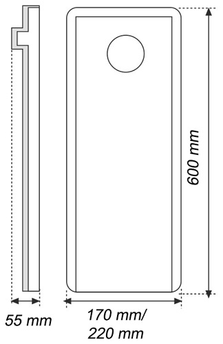 Äänenvaimennin tuuletusluukkuun 17 cm ruskea - Ilmanvaihtotarvikkeet - 62622 - 2