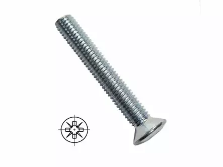 Helaruuvi 5x25 mm teräs / sinkity - Ruuvit, Tulpat - 73932 - 1