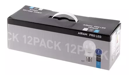 LED-lamppu Airam Pro vakiokupu A60 9,6W/840 E27 12 kpl / ltk mäyräkoira - Vakio led-lamput - 72252 - 2