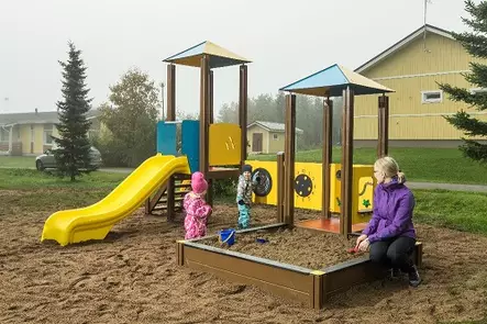 Leikkikeskus Lisa 2:lla katolla 104510M-A4 Lappset ABC - Monitoimitelineet - 60552 - 1