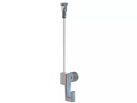 Minikoukku vaijerilla 150 cm Easy seinäkiskoon 2 kpl - Lankakorit, laatikot - 61962 - 1