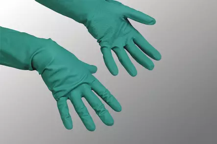 Nitriilikäsine Vileda Universal vihreä koko S - Siivous-, Kemikaali- ja Kertakäyttökäsin - 6362 - 2