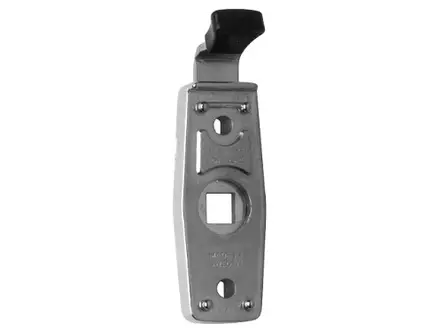 Oven painikkeen lapsilukko kromi / musta nuppi - Ikkunatarvikkeet, vetimet, saranat - 72062 - 1