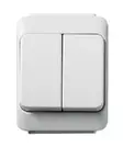 Kytkin Artic 5 IP 44 pinta-asennettava valkoinen - Sähköasennustarvikkeet - 57372 - 1