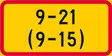 Voimassaoloaika H17.1_2a liikennemerkkialumiini R1 600 x 300 mm - Liikennemerkin lisäkilvet - 68122 - 1