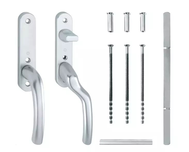 Parvekeoven painikepaketti Hoppe 64 F1 63 mm oikea - Ovitarvikkeet, lukot, ovikellot - 74802 - 1