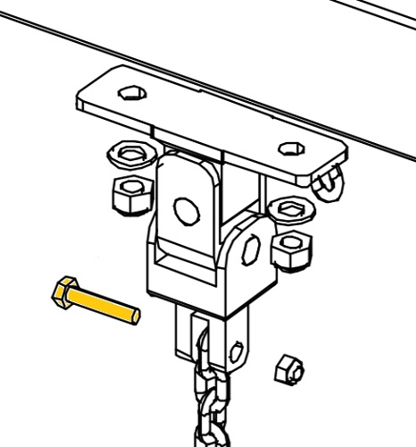 Erikoisruuvi M8x27 keinulaakeriin 904367 Lappset varaosa - Leikkivälineiden varaosat - 67192 - 1