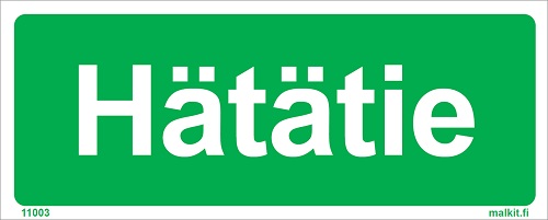 Hätätie jälkivalaiseva opaste - Jälkivalaisevat kyltit - 65102 - 1