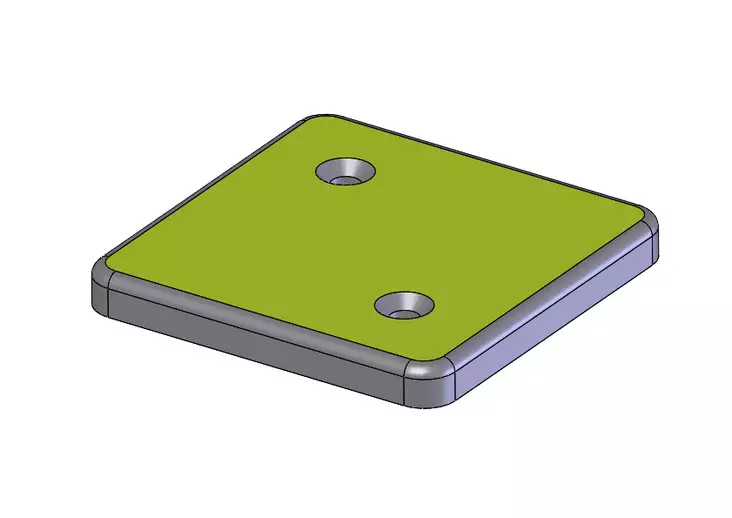 Hiekkalaatikon tolpan HPL levy 706481-703SP Lime Green 93 x 93 x 10 mm Lappset - Leikkivälineiden varaosat - 74832 - 1