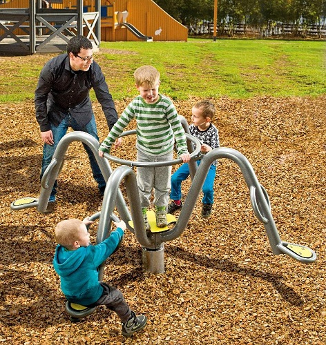 Karuselli Xroll 137043M Lime Green Lappset Cloxx - Jousikiikut, Karusellit - 64042 - 1