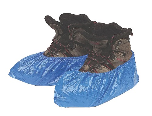 Kengänsuoja sininen polyeteeni 100 kpl - Kertakäyttöiset suojaimet - 11362 - 1
