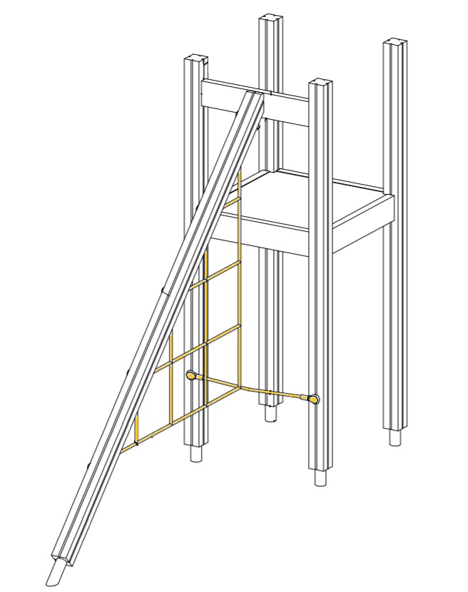 Kulmaverkko 007554SP Lappset - Leikkivälineiden varaosat - 65602 - 1