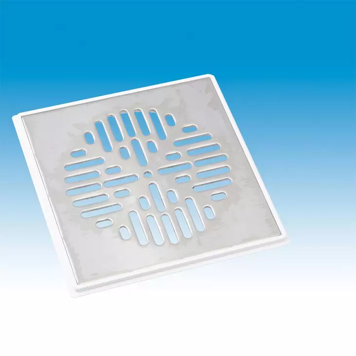 Lattiakaivon kansi neliö 160 x 160 mm Merika 912 RST - Viemäröintitarvikkeet - 73392 - 1