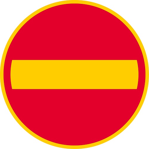 Liikennemerkki Kielletty ajosuunta C17 - Kielto- ja rajoitusmerkit - 67902 - 1