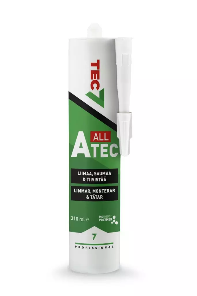 Liimamassa Musta Tec7 A-Tec 310 ml - Tiivisteet, Tiivistemassat - 74252 - 1