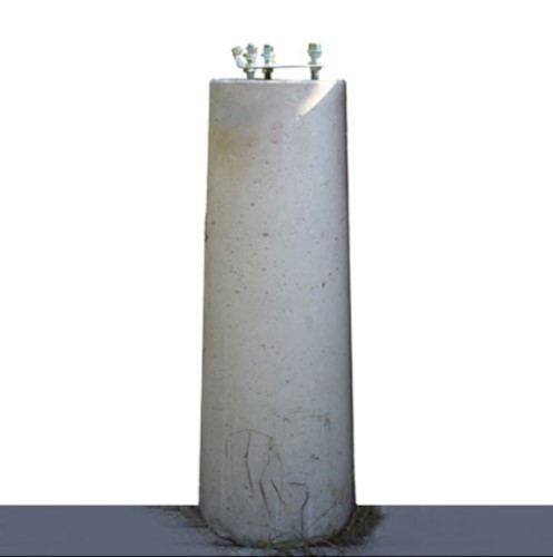 Lipputangon betoninen pystytyselementti 350 kg 6-12 m tangot - Suomen liput, Lipputangot - 3672 - 1