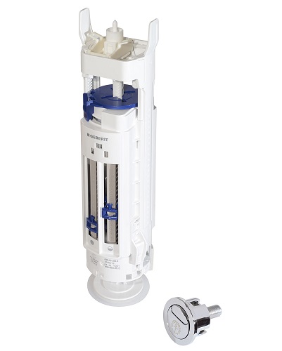 Pohjaventtiili + huuhtelupainike Duo GB19299N2953 Gustavsberg - Gustavsberg varaosat ja työkalut - 62652 - 1