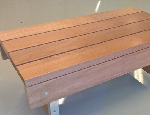 Pukuhuoneen pöytä mittojen mukaan lämpökäsitelty haapa - Sauna, Pukuhuone, Pesutupa - 63662 - 1