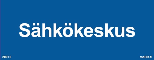 Sähkökeskus opaste - Sähköalan kilvet - 66952 - 1
