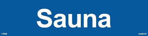 Sauna opaste - Kiinteistökilvet - 66092 - 1