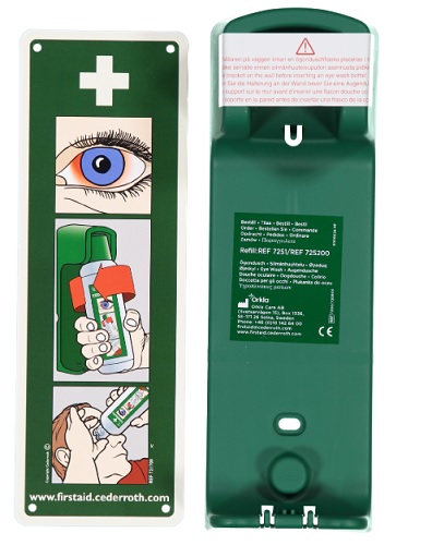 Seinäteline silmänhuuhtelupullolle 500 ml Cederroth 7200 - EA täydennykset ja muut tarvikkeet - 2372 - 1