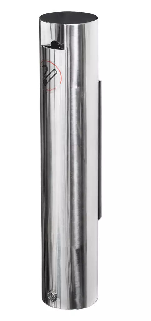 Tuhkakuppi seinään Varma 89 x 500 mm RST - Tuhkakupit - 72082 - 1