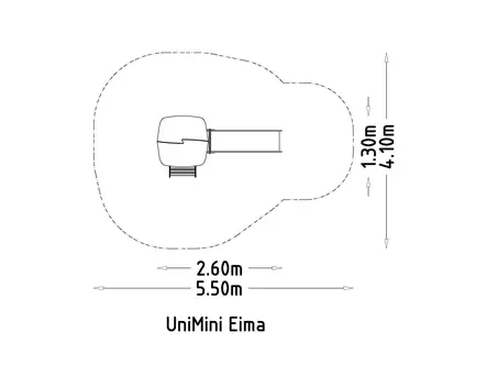 Torniliukumäki UniMini Eima 8047626 ruskea Hags - Liukumäet - 76033 - 2