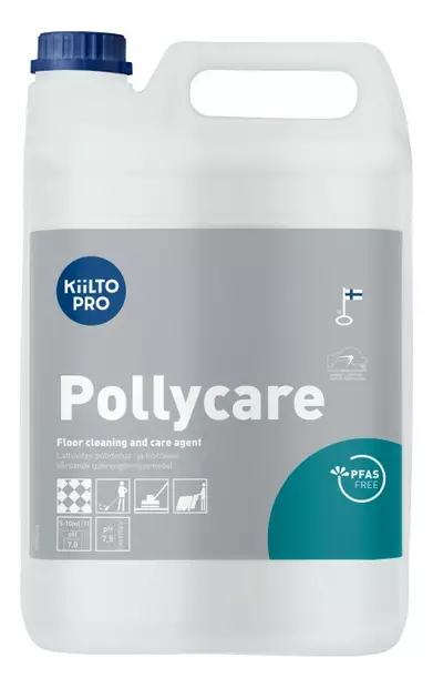 Puhdistus- ja hoitoaine Kiilto Pro Pollycare 5 L - Lattianhoitoaineet, Vahat, Vahanpoisto - 75893 - 1