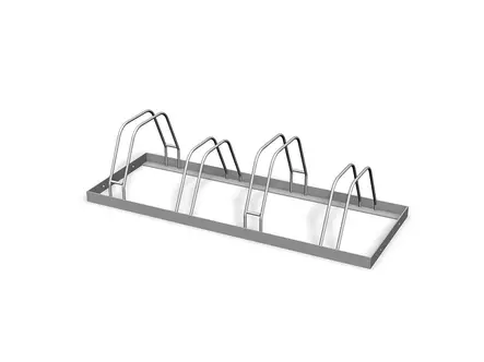 Pyöräteline 4 paikkaa J17441 sinkitty 50 x 133 cm - Pyörätelineet, Pyöräkatokset - 4193 - 1