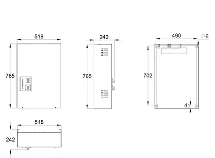 Turvavalokeskus Teknoware TKT6518B 230V 18 x 250W - Muut paloturvallisuuden tuotteet - 61293 - 2