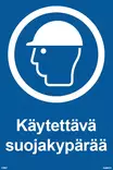 Käytettävä suojakypärää muovi 200 x 300 mm - Ohjekilvet - 66443 - 1