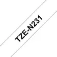Merkintänauha Brother P-touch TZe-N231 ei laminoitu 12 mm valkoinen / musta - Irtonumerot, irtokirjaimet, dymot - 76443 - 2