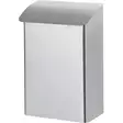 Postilaatikko metallinen lukittava välikannella hopea - Postilaatikot, postiluukut - 58723 - 1