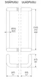 Vedinpari Abloy Presto 138 alumiini hopea 250 mm - Ovitarvikkeet, lukot, ovikellot - 76263 - 2