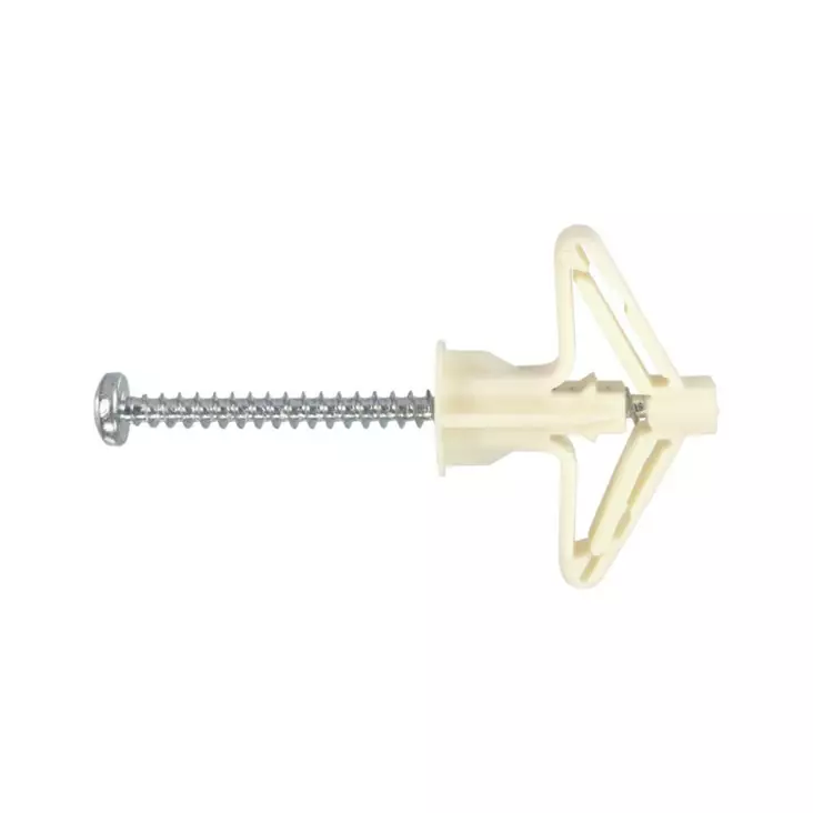 Ohutlevyankkuri + Ruuvi 4 x 60 mm 10 kpl / pss - Levyankkurit, vetoniitit - 74493 - 1