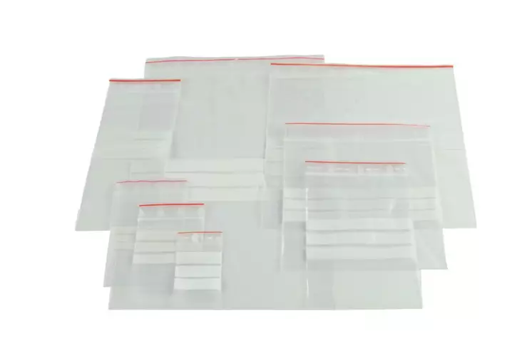 Salpapussi nimilapulla 120 x 180 x 0,05 mm 1000 kpl / ltk - Nitojat, kynät, huoltokirjat - 75923 - 1