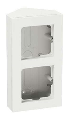 Asennuskotelo Elko Plus kulma 2-osainen valkoinen - Sähköasennustarvikkeet - 62213 - 1