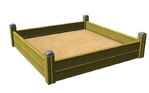 Hiekkalaatikko 1,7 x 1,7 m Q10525 Lappset Clover - Hiekkalaatikot - 67323 - 1