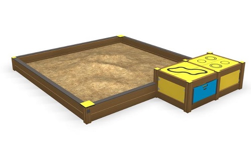 Hiekkalaatikko Sofia 104512M Lappset ABC - Hiekkalaatikot - 4133 - 1