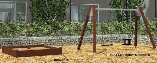 Huoltomaali 0,9 L ruskea 911112 Lappset - Leikkivälineiden varaosat - 63933 - 1