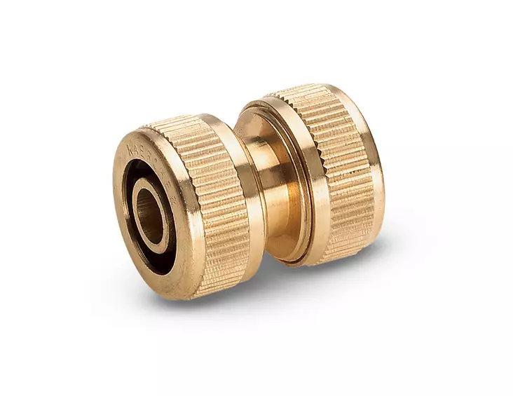 Jatkoliitin messinki 1/2", 5/8" - Kastelutarvikkeet, letkukärryt - 913 - 1