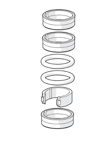 Juoksuputken tiivistesarja Oras 198287V - Oras varaosat - 65503 - 1