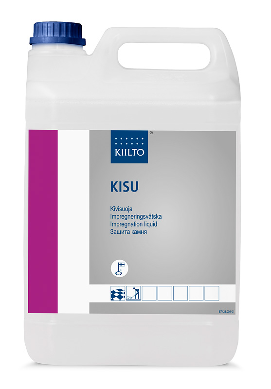 Kivisuoja-aine Kiilto Kisu kivi- ja laattalattioiden sekä saumojen suojaukseen - Siivousaineet - 56823 - 1