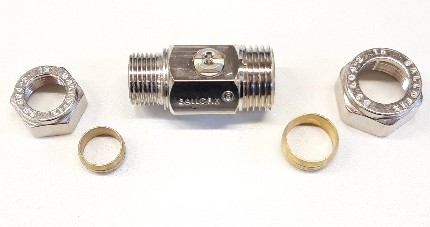 Kuulasulku pus. 12x15 mm - Palloventtiilit, Kuulasulut - 763 - 1